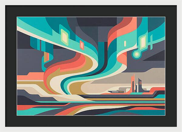 Northern Lights Abstract Expression