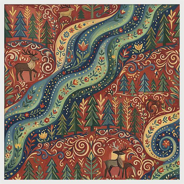 Northern Lights Folk Art