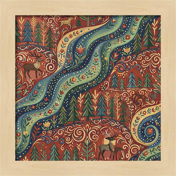 Northern Lights Folk Art