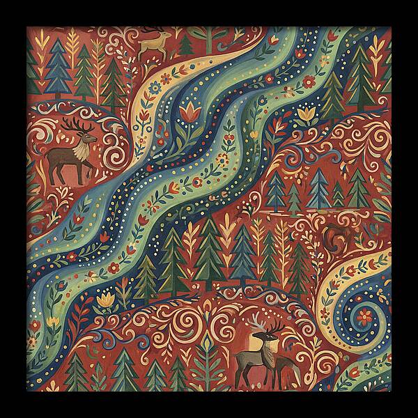 Northern Lights Folk Art