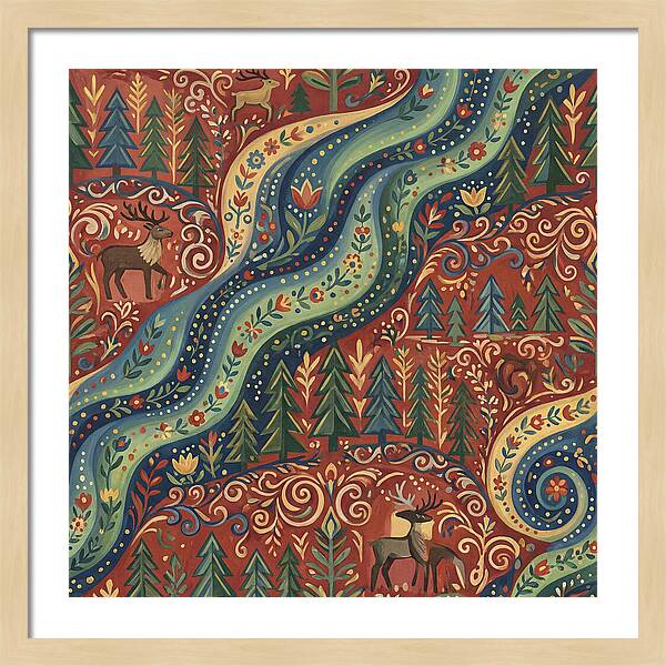 Northern Lights Folk Art