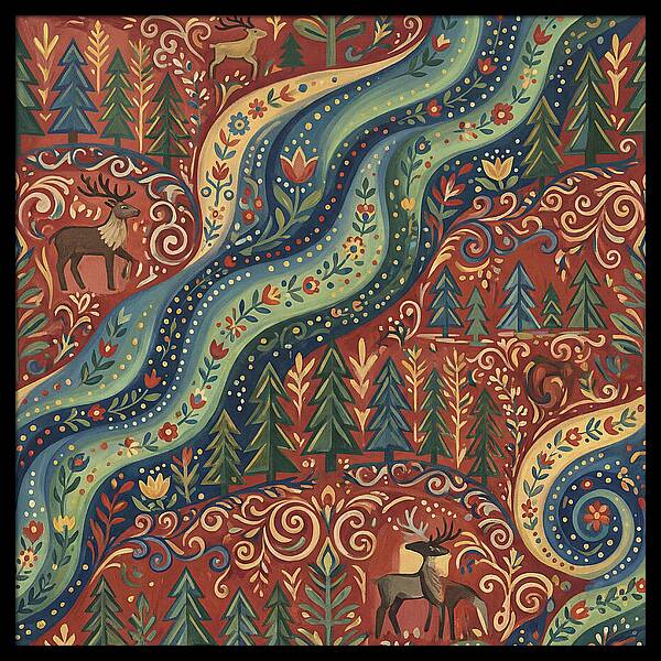 Northern Lights Folk Art
