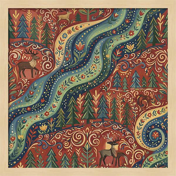 Northern Lights Folk Art