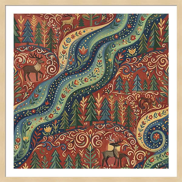 Northern Lights Folk Art