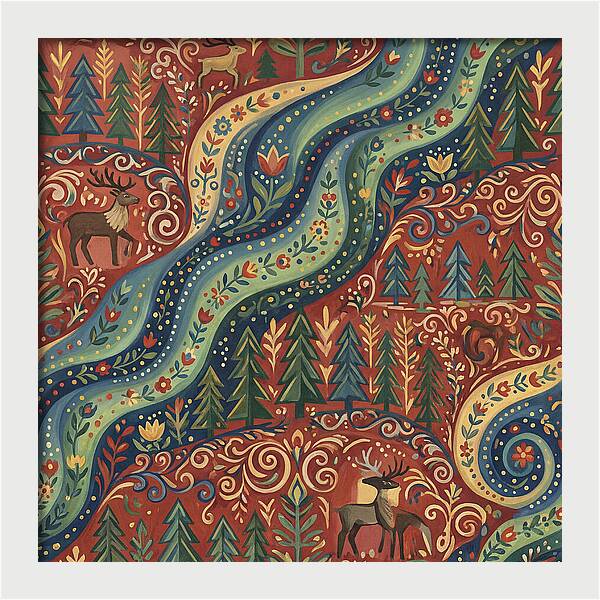 Northern Lights Folk Art