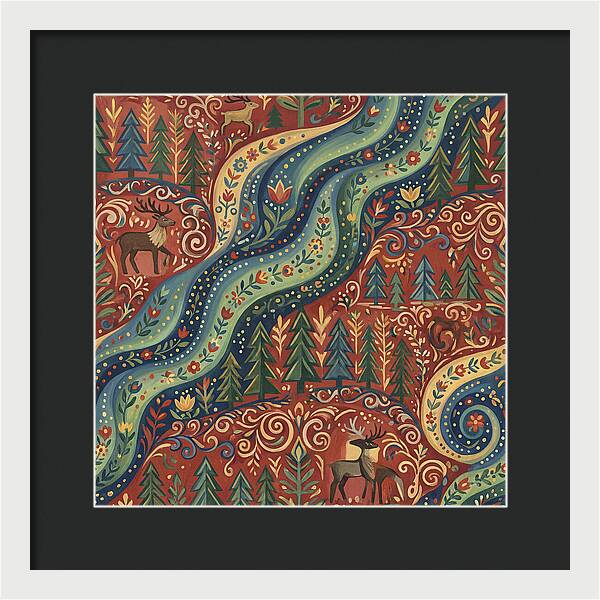 Northern Lights Folk Art