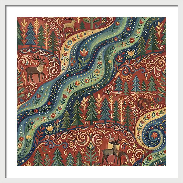 Northern Lights Folk Art