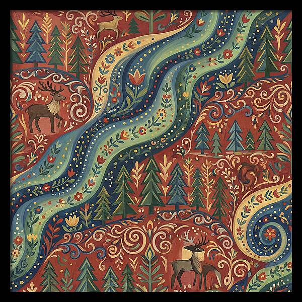 Northern Lights Folk Art