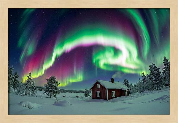 Northern Lights Over Finnish Lapland