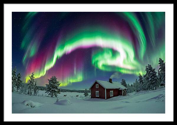Northern Lights Over Finnish Lapland