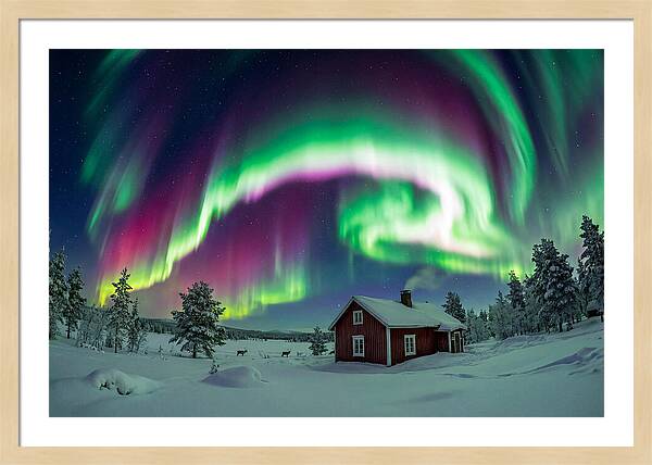 Northern Lights Over Finnish Lapland