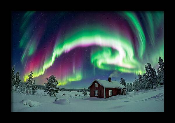 Northern Lights Over Finnish Lapland