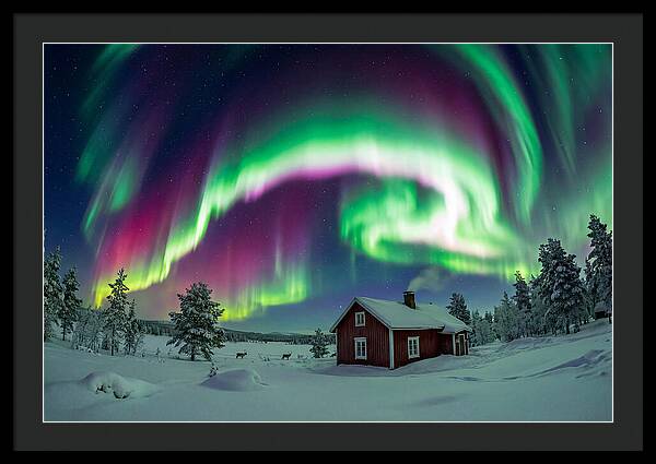Northern Lights Over Finnish Lapland