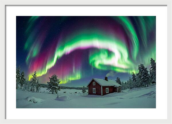 Northern Lights Over Finnish Lapland