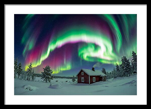 Northern Lights Over Finnish Lapland