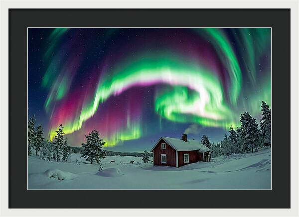 Northern Lights Over Finnish Lapland