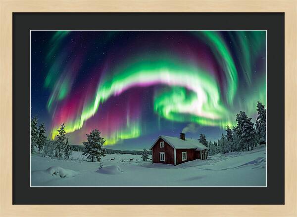 Northern Lights Over Finnish Lapland