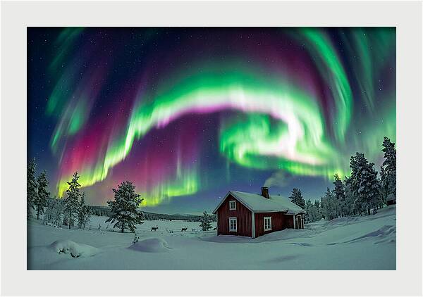 Northern Lights Over Finnish Lapland