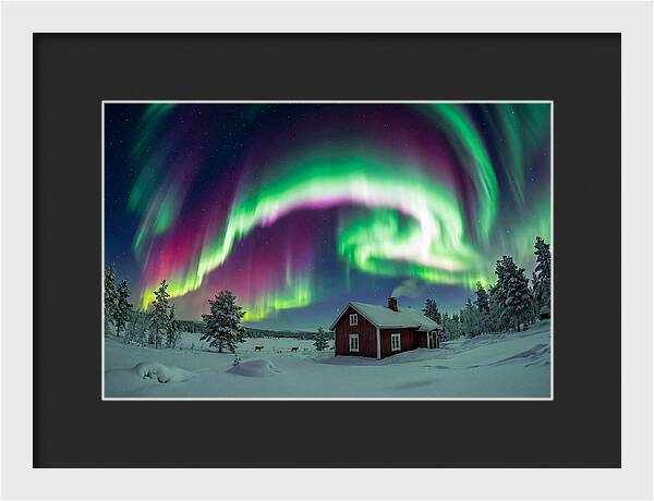 Northern Lights Over Finnish Lapland