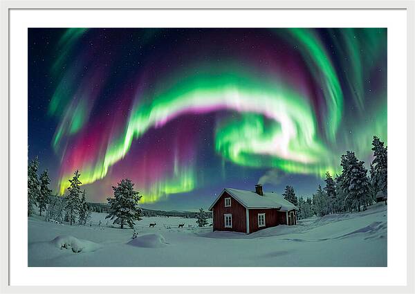 Northern Lights Over Finnish Lapland