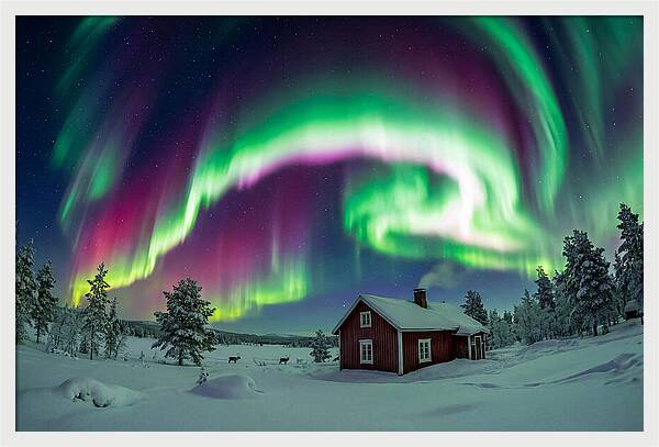 Northern Lights Over Finnish Lapland