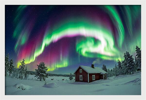Northern Lights Over Finnish Lapland