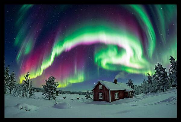 Northern Lights Over Finnish Lapland