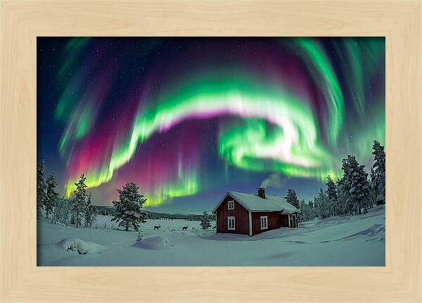 Northern Lights Over Finnish Lapland