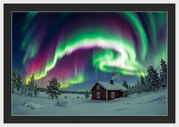 Northern Lights Over Finnish Lapland