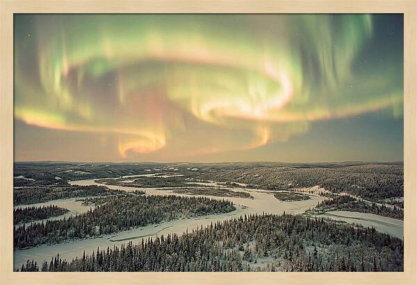 Northern Lights Over Finnish Lapland