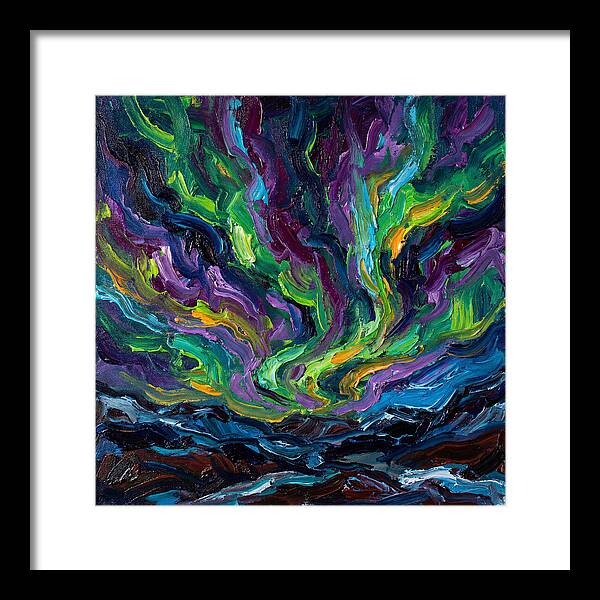 Northern Lights Over Landscape