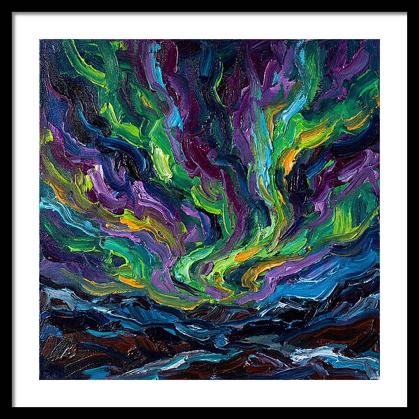 Northern Lights Over Landscape