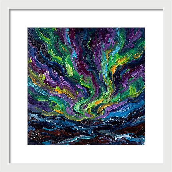 Northern Lights Over Landscape