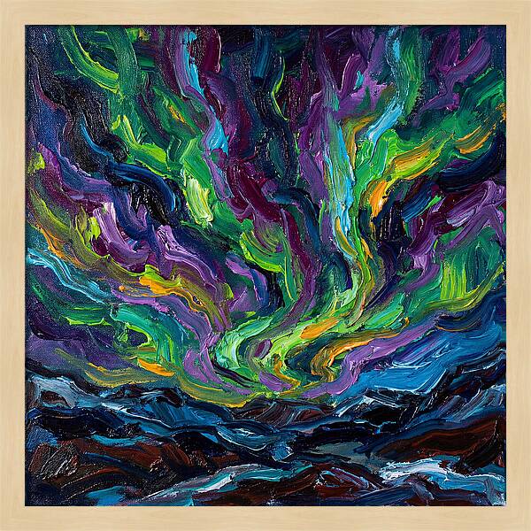 Northern Lights Over Landscape