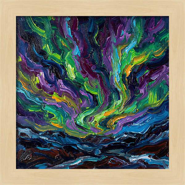 Northern Lights Over Landscape