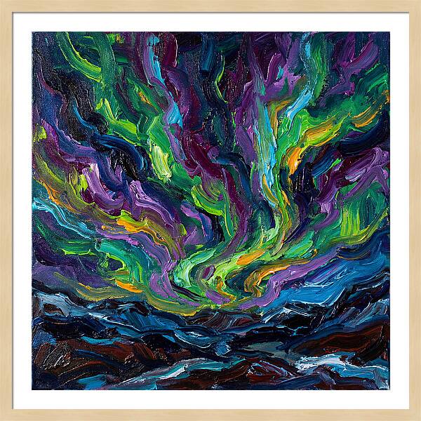 Northern Lights Over Landscape