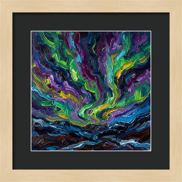 Northern Lights Over Landscape
