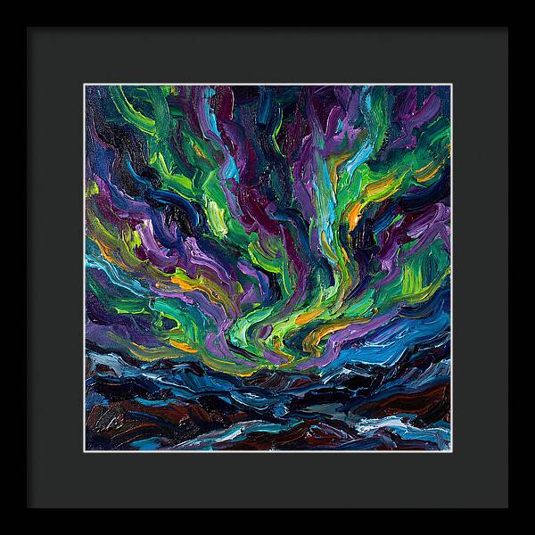 Northern Lights Over Landscape