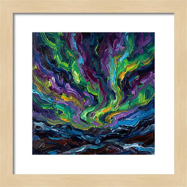 Northern Lights Over Landscape