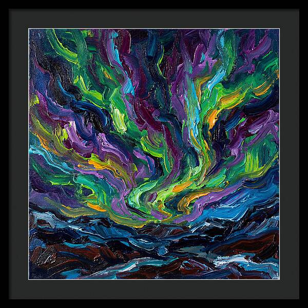 Northern Lights Over Landscape