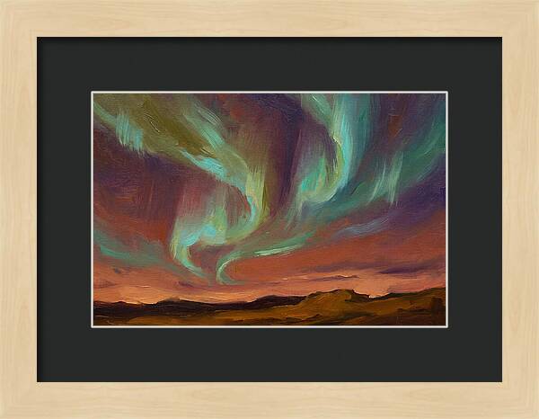 Northern Lights Over Mediterranean