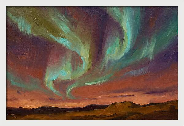 Northern Lights Over Mediterranean