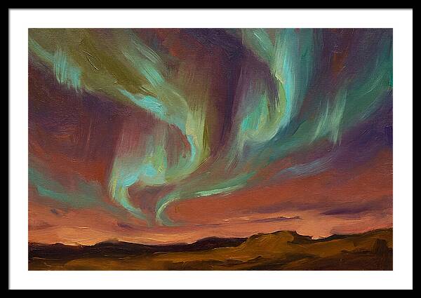 Northern Lights Over Mediterranean