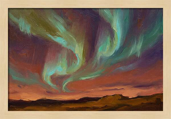 Northern Lights Over Mediterranean