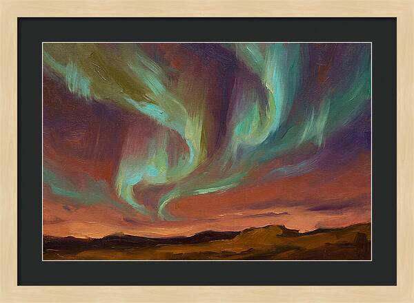 Northern Lights Over Mediterranean