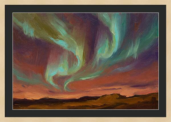 Northern Lights Over Mediterranean