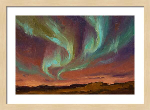 Northern Lights Over Mediterranean