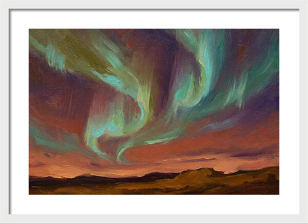 Northern Lights Over Mediterranean