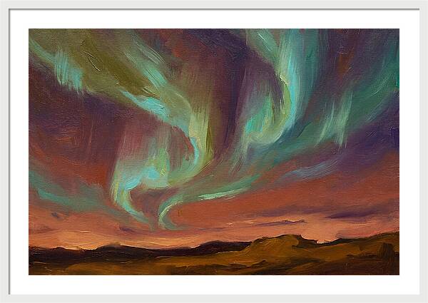 Northern Lights Over Mediterranean
