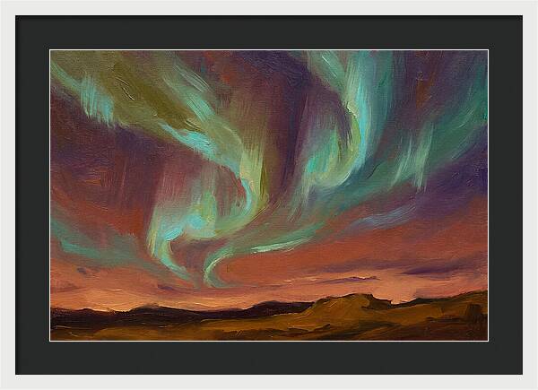 Northern Lights Over Mediterranean